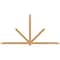 Ekena Millwork Kennewick Timber Gable Bracket, Western Red Cedar, 108"W x 54"H x 1 1/2"D x 3 1/2"F, 12/12 Pitch GBW108X54X0204KEN00SWR - alternate 1